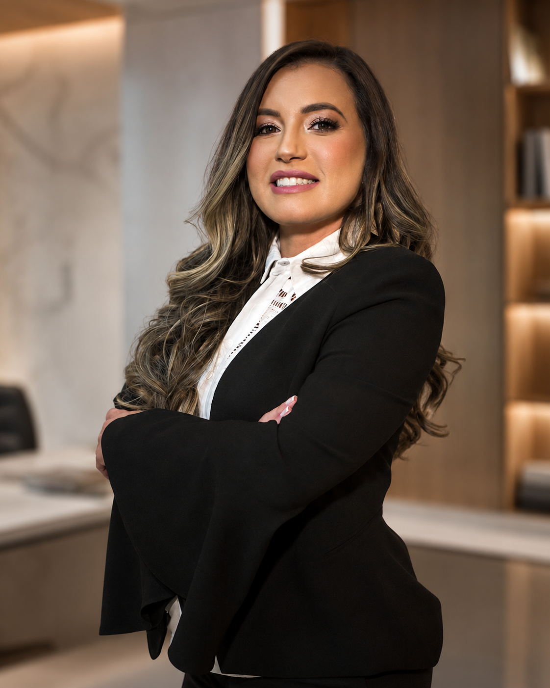 Lívia Bandeira em atendimento